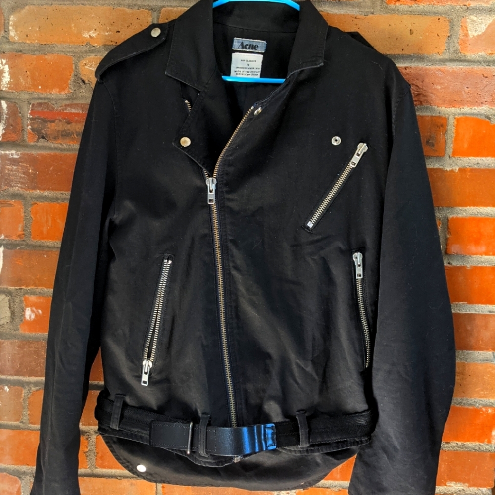 Men jacket Acne , medium, black